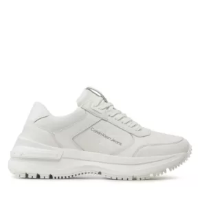 Sneakersy Calvin Klein Jeans – Chunky Runn Laceup Low Lth YM0YM00521 Triple White 0K8