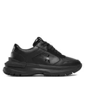 Sneakersy CALVIN KLEIN JEANS – Chunky Runner Lth-Pu Mono YM0YM00679 Full Black 0GV