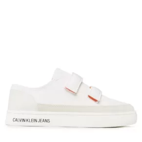 Sneakersy Calvin Klein Jeans – Classic Cupsole Velcro Softny YM0YM00602 White/Creamy White 0K6
