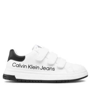 Sneakersy Calvin Klein Jeans – Low Cut Lace-Up Sneaker V3X9-80335-1355 S White/Black X002