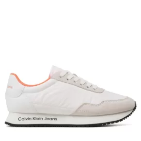 Sneakersy Calvin Klein Jeans – Retro Runner Softny YW0YW00929 White/Creamy White 0K6