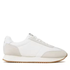 Sneakersy Calvin Klein Jeans – Retro Runner Wingtip Mix YM0YM00620 White/Creamy White 0K6