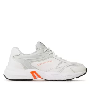 Sneakersy Calvin Klein Jeans – Retro Tennis High/Low Frequency YM0YM00637 White/Oyster Mushroom/Firecracker 0LG