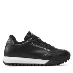 Sneakersy Calvin Klein Jeans – Toothy Runner Laceup Lth-W YW0YW00830 Black BDS