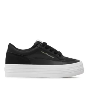 Sneakersy Calvin Klein Jeans – Vulc Flatf Low Cut Mix Material YW0YW00864 Black BDS