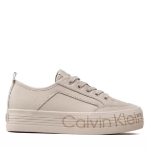 Sneakersy Calvin Klein Jeans – Vulc Flatf Low Wrap Around Logo YW0YW01025 Eggshell ACF