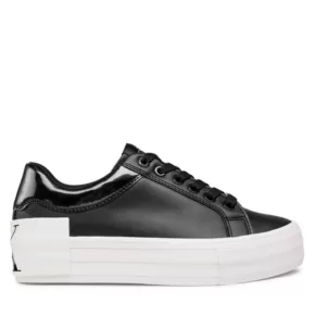 Sneakersy Calvin Klein Jeans – Vulc Flatform Bold Lth-Glossy YW0YW00867 Black BDS