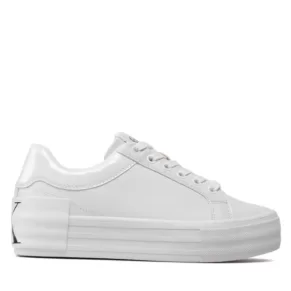 Sneakersy Calvin Klein Jeans – Vulc Flatform Bold Lth-Glossy YW0YW00867 White YBR