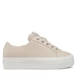 Sneakersy Calvin Klein Jeans – Vulc Flatform Laceup Low Lw YW0YW00819 Eggshell ACF