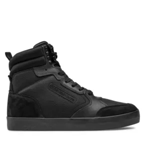 Sneakersy CALVIN KLEIN JEANS – Vulccanized Laceup Mid N-W YM0YM00482 Triple Black 0GT