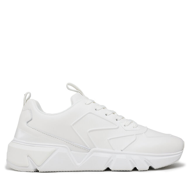 Sneakersy Calvin Klein – Low Top Lace Up Lth Hf HM0HM00995 Triple White 0K4