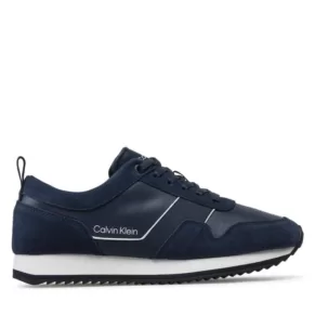 Sneakersy Calvin Klein – Low Top Lace Up Lth HM0HM00881 Calvin Navy DW4