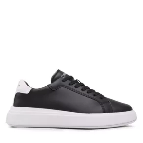 Sneakersy Calvin Klein – Low Top Lace Up Lth HM0HM01016 Black/White 0GP