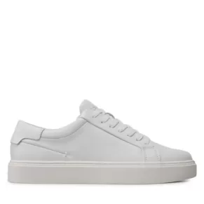 Sneakersy Calvin Klein – Low Top Lace Up Lth Sm HM0HM01018 Triple White 0K4