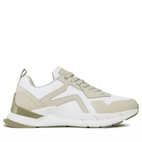 Sneakersy Calvin Klein – Low Top Lace Up Mix HM0HM00867 Feather Gray/White/Aloe 0F5