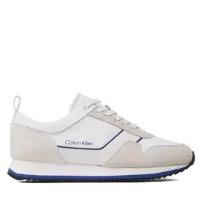 Sneakersy Calvin Klein – Low Top Lace Up Mix HM0HM00985 White/Urban Blue 0K7