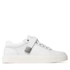 Sneakersy Calvin Klein – Low Top Lace Up W/Plaque HM0HM00919 Bright White YBR