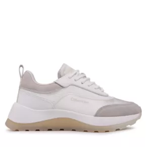 Sneakersy Calvin Klein – Runner Lace Up HW0HW01447 White/Dk Ecru 0LA