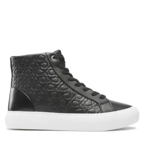 Sneakersy Calvin Klein – Vulc High Top Mono Mix HW0HW01374 Seasonal Black Mono 0GK