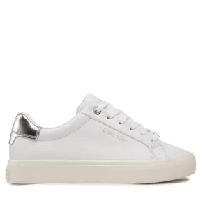 Sneakersy Calvin Klein – Vulc Lace-Up HW0HW01342 White/Pale Gold 0LC