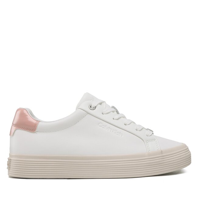Sneakersy Calvin Klein – Vulc Lace Up HW0HW01372 White/Pink Mix 0LE