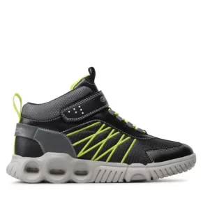 Sneakersy Geox – J Wroom B.A J26GAA 0FUCE C0802 DD Black/Lime