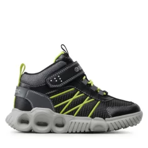 Sneakersy Geox – J Wroom B. A J26GAA 0FUCE C0802 S Black/Lime