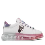 Sneakersy Karl Lagerfeld – KL62631D White Lthr w/Lilac