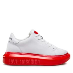 Sneakersy LOVE MOSCHINO – JA15174G0FIAY10B Bianco/Rosso