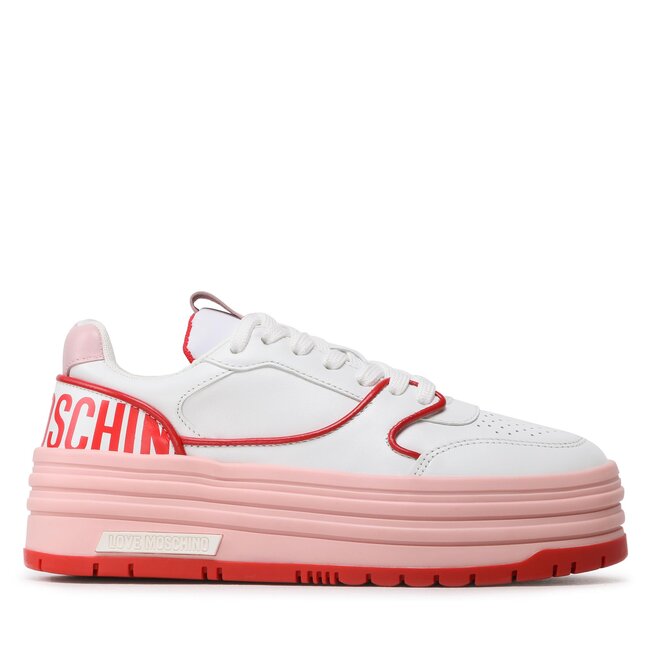 Sneakersy LOVE MOSCHINO – JA15426G1GIAO10C Mix Bia/Ros/Rosso