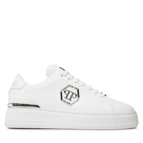 Sneakersy PHILIPP PLEIN – Leather Lo-Top Sneaker FABS USC0379 PLE075N White 01