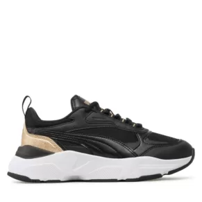 Sneakersy Puma – Cassia Distressed 387645 01 Black/Black/Puma Team Gold