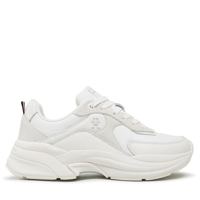 Sneakersy Tommy Hilfiger – Elevated Chunky Runner FW0FW06946 White YBS