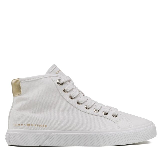 Sneakersy Tommy Hilfiger – Essential Highcut Sneaker FW0FW07120 White YBS