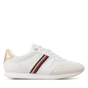Sneakersy Tommy Hilfiger – Essential Runner FW0FW07163 White YBS
