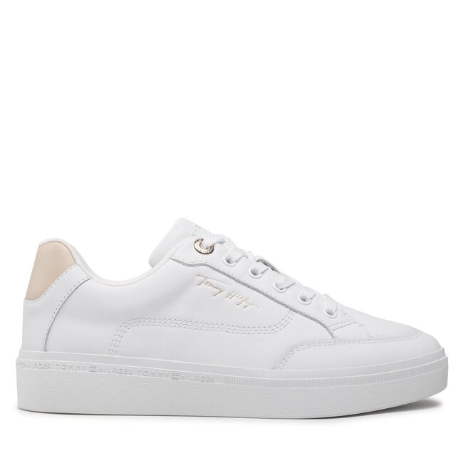 Sneakersy Tommy Hilfiger – Essential Th Court Sneaker FW0FW06601 White YBR