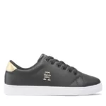 Sneakersy Tommy Hilfiger – Essential Th Gold Sneaker FW0FW07043 Black BDS