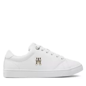 Sneakersy Tommy Hilfiger – Essential Th Logo Sneaker FW0FW06905 White YBR