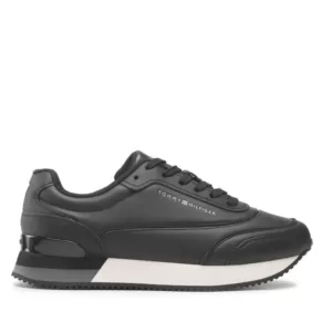 Sneakersy Tommy Hilfiger – Lux Leather Sneaker FW0FW06836 Black BDS
