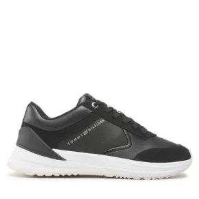 Sneakersy Tommy Hilfiger – Runner With Heel Detail FW0FW06621 Black BDS