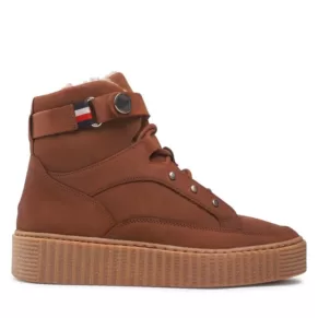 Sneakersy Tommy Hilfiger – Warmlined Lace Up Boot FW0FW06798 Natural Cognac GTU