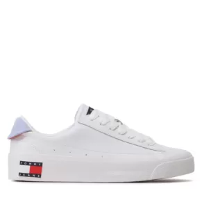 Sneakersy Tommy Jeans – Vulcanized Leather EN0EN02030 White 0K4