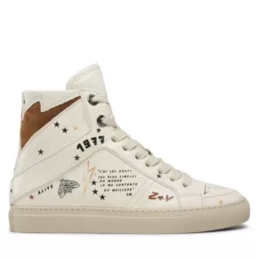 Sneakersy Zadig&Voltaire – ZV1747 High Flash SWSN00344 Blanc Tan