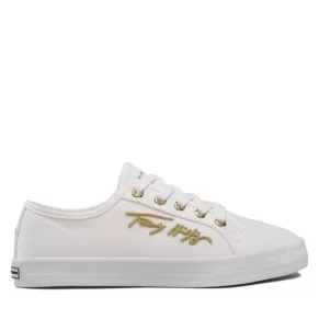 Tenisówki Tommy Hilfiger – Essential Gold Th Sneaker FW0FW06122 White YBR