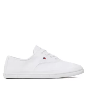 Tenisówki Tommy Hilfiger – Essential Kesha Lace Sneaker FW0FW06955 White YBS