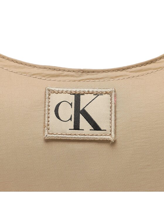 Calvin Klein Jeans Torebka City Nylon Round Shoulder23 K60K610333 Beżowy zdjęcie nr 3