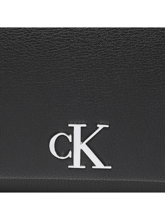 Calvin Klein Jeans Torebka Minimal Monogram Ew Flap25 K60K610685 Czarny zdjęcie nr 2