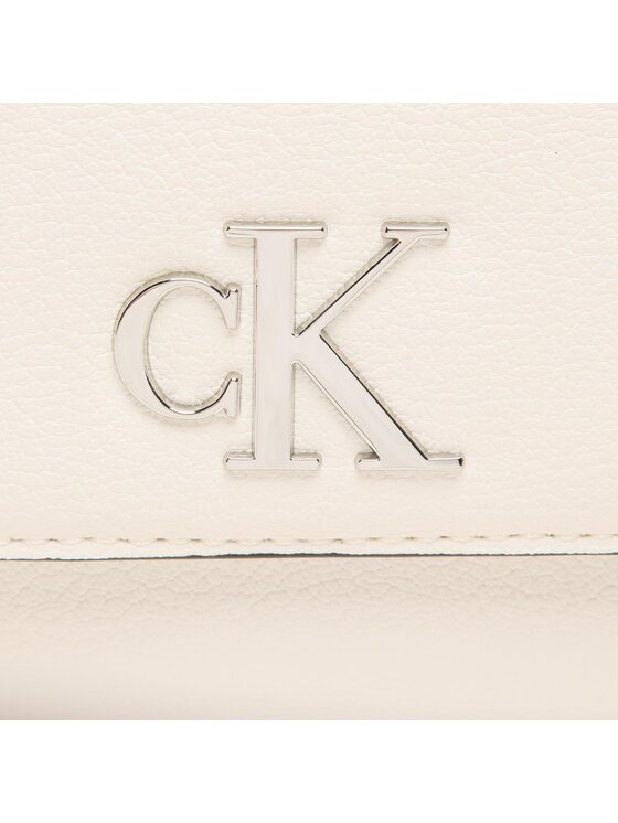 Calvin Klein Jeans Torebka Minimal Monogram Saddle22 K60K610842 Biały zdjęcie nr 2