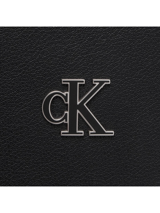 Calvin Klein Jeans Torebka Minimal Monogram Shopper32 K60K609292 Czarny zdjęcie nr 3