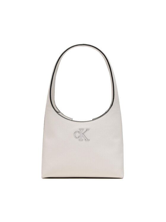 Calvin Klein Jeans Torebka Minimal Monogram Shoulder Bag K60K610843 Biały